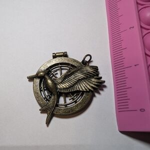 $5 Hunger Games Catching Fire Mockingjay Secret Quote Pendant Necklace Charm